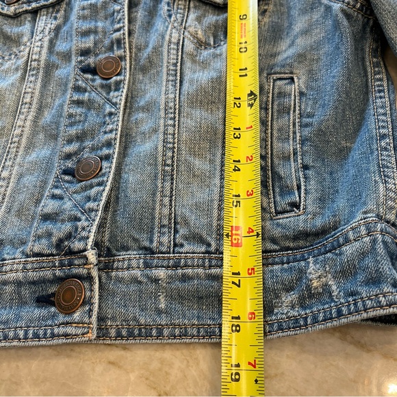 American Eagle | Cropped Denim Jacket | Women's Size Medium - Picture 6 of 10